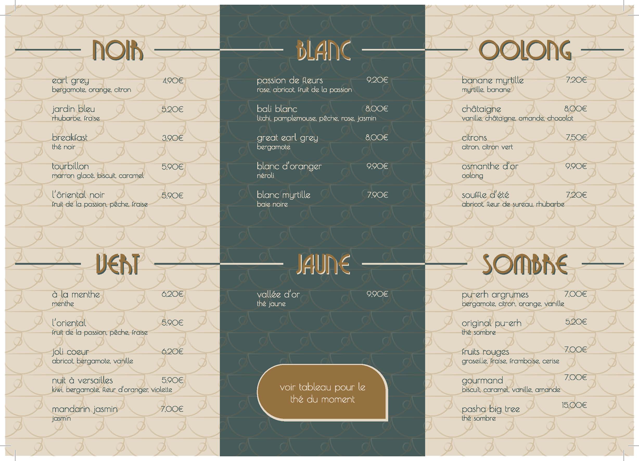 menu salon de thé recto