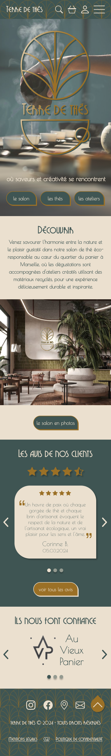 maquette site web page accueil version mobile