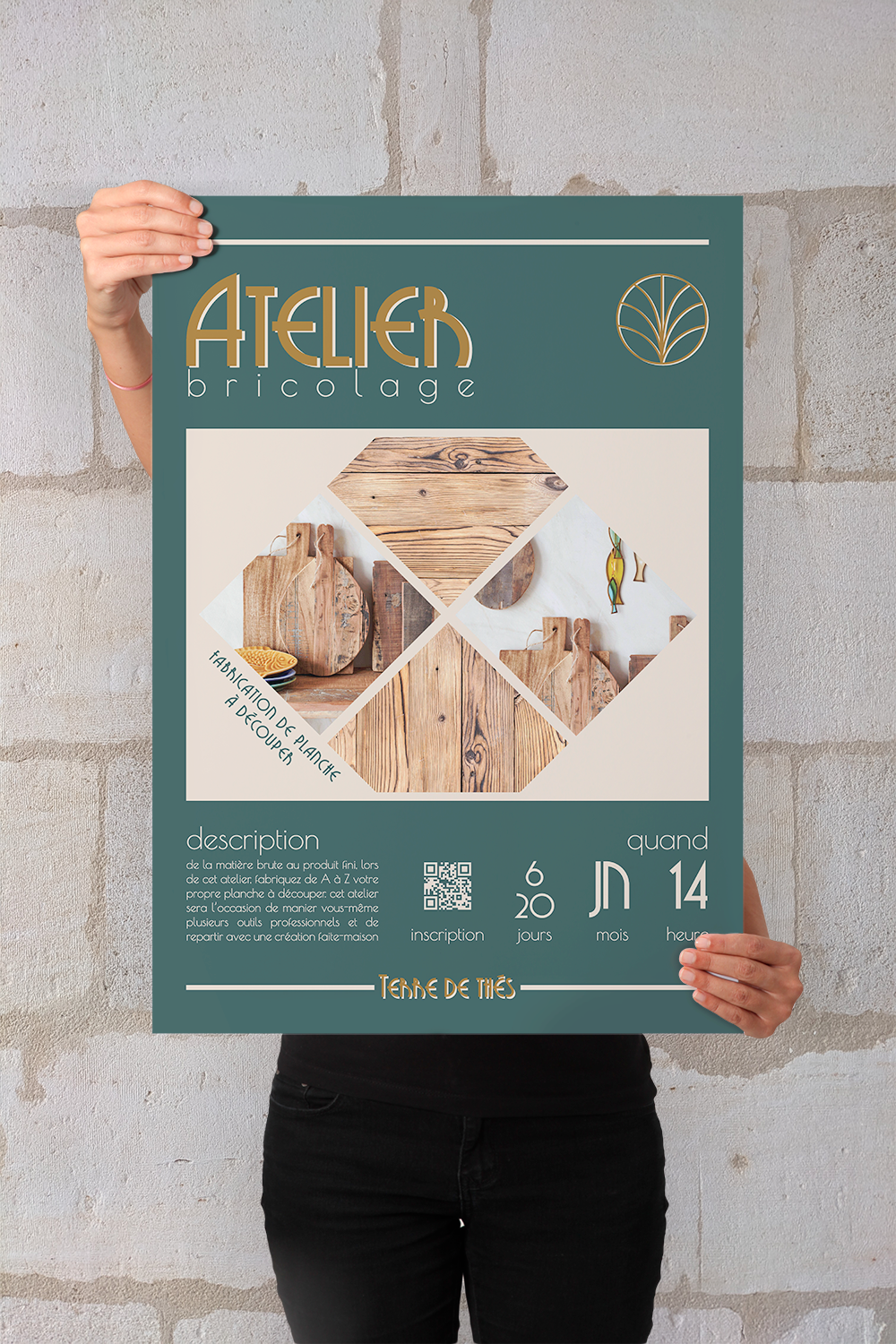 affiche promotionnelle atelier bricolage
