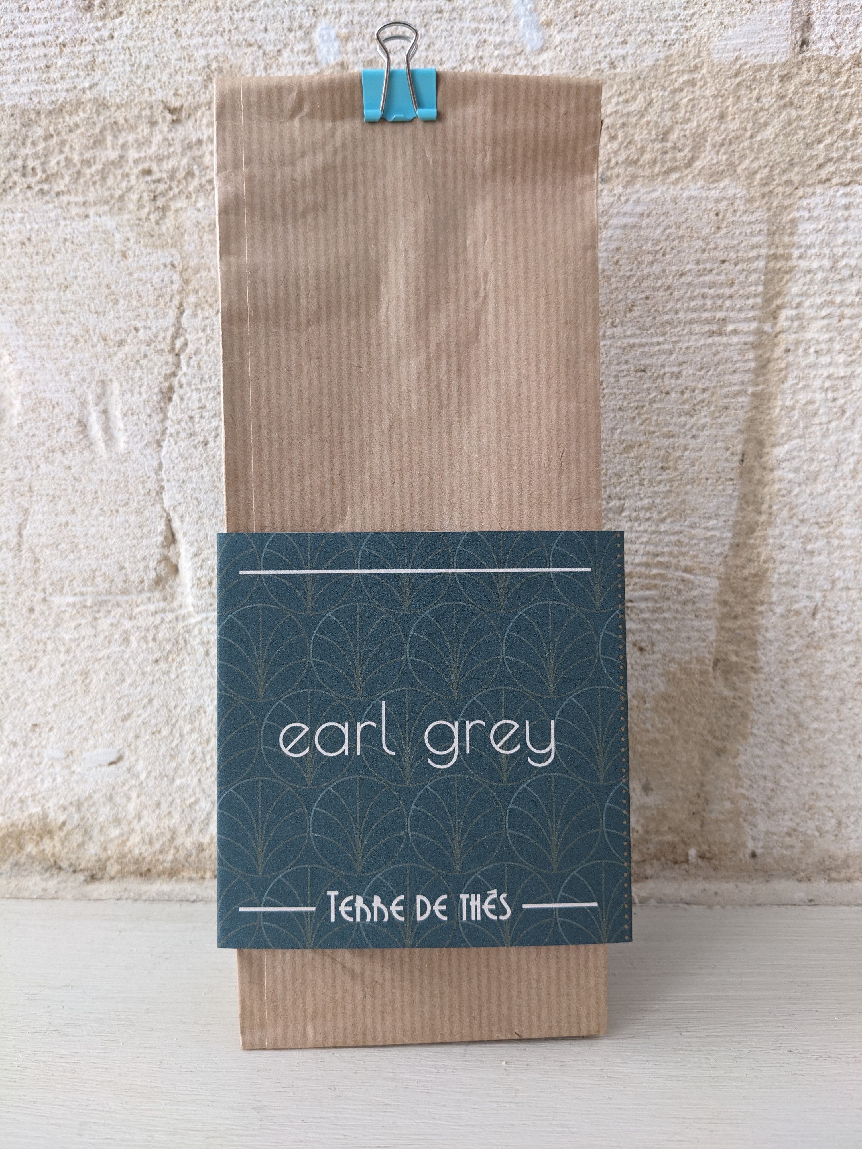 photo d'emballage poche de thé