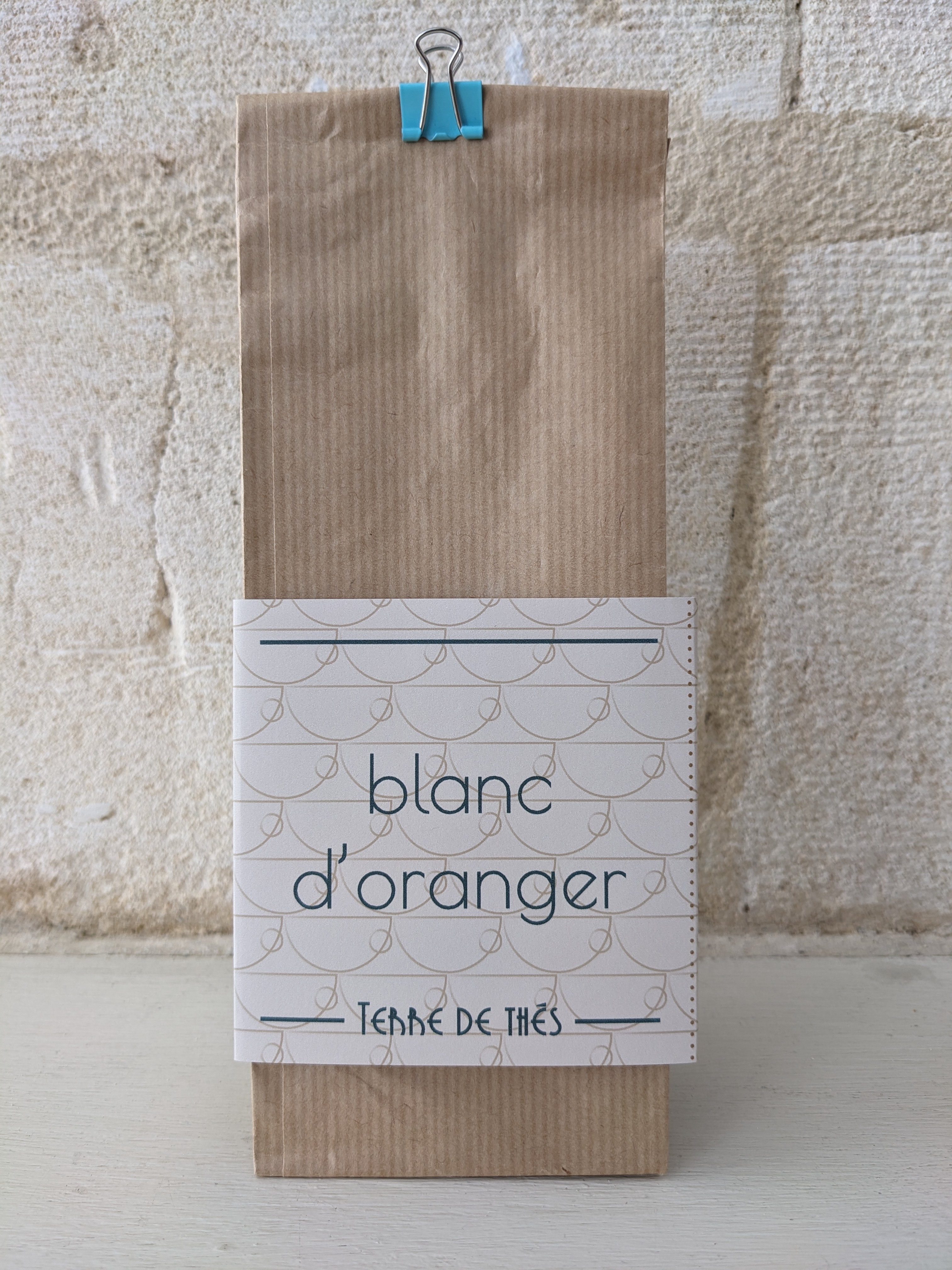 photo d'emballage poche de thé